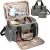 GDNasist Large Makeup Bag, Portable Travel Makeup Bag Organizer | Cosmetic Travel Bag for Women Girls with 2 Removable Pouches & Detachable Dividers, Toiletry Bag for Makeup and Hair Supplies
