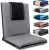 FASTMOMENT Floor Chair with Back Support Foldable Meditation Seat, Grey | 14 Adjustable Positions, 330lbs Weight Capacity, Washable Linen Cover, Sturdy KOYO Bearings, Portable Ground Chair for Adults