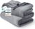 Bedsure GentleSoft Fleece King Size Blankets for Bed Grey – Soft Lightweight Plush Cozy Fuzzy Luxury Warm Spring Blanket Microfiber, Room Home Decor Gifts for Women and Men, 108×90 inches